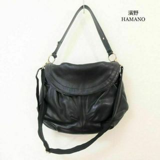 濱野皮革工藝/HAMANO - 良品 綺麗 濱野皮革工藝 レザー 2WAY ショルダーバッグ ハンドバッグ