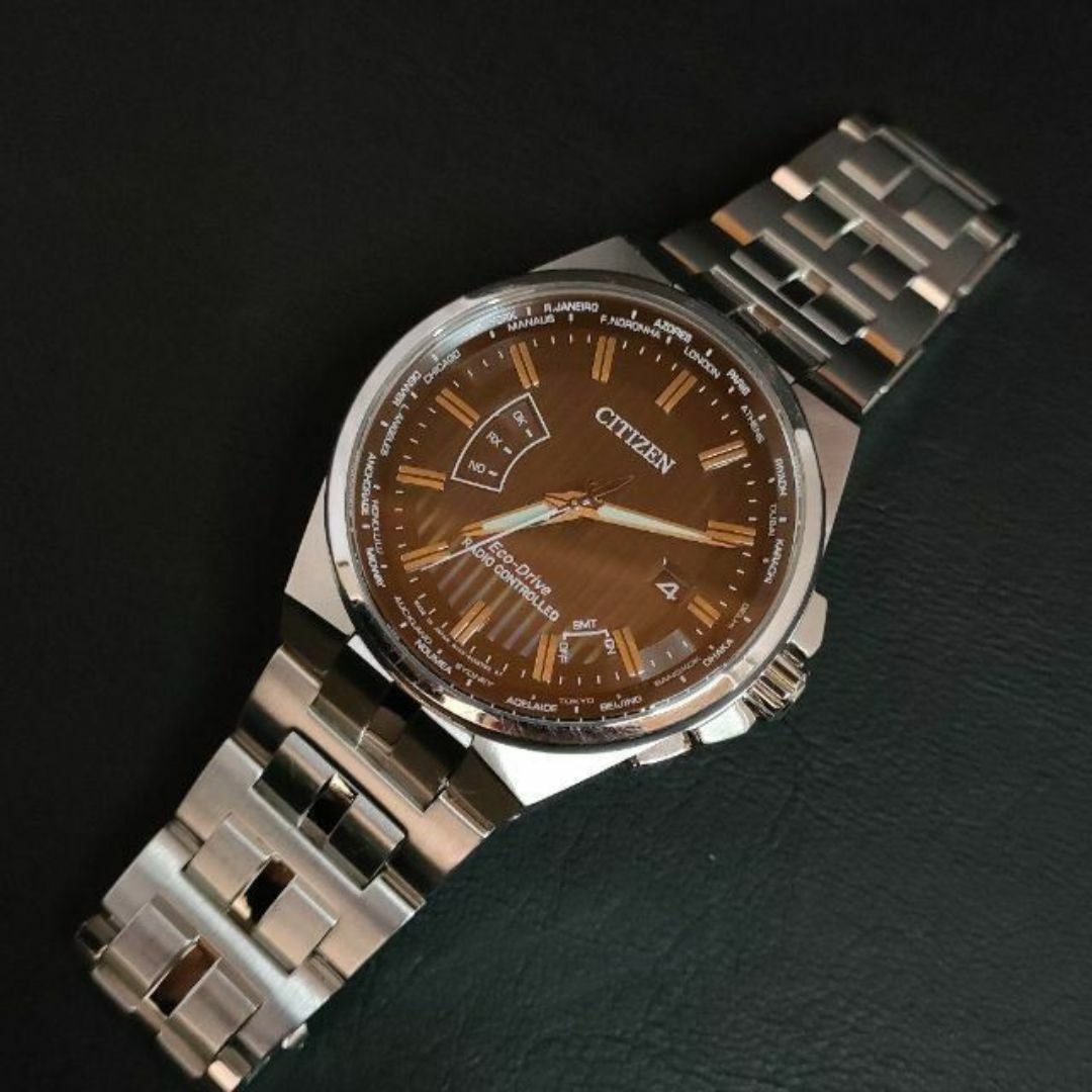 CITIZEN(シチズン)の美品【稼働品】CITIZEN　シチズン　H145　ブラック　ソーラー　メンズ時計 メンズの時計(腕時計(アナログ))の商品写真