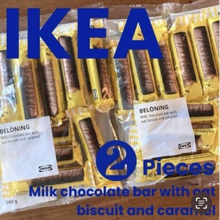 IKEA  オート麦ビスケット＆キャラメルのミルクチョコレートバー 2袋