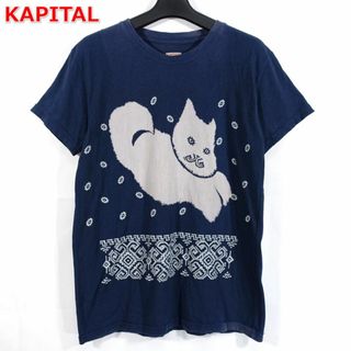 KAPITAL - 【良品】キャピタル　猫柄インディゴＴシャツ　Kapital