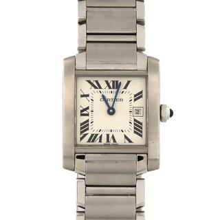 カルティエ(Cartier)のカルティエ タンクフランセーズMMデイト W51011Q3 SS クォーツ(腕時計(アナログ))
