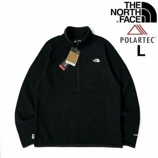 THE NORTH FACE - ノースフェイス フリース ハーフジップ US限定 軽量(L)黒 181024