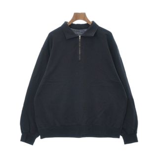 コモリ(COMOLI)のCOMOLI コモリ Tシャツ・カットソー 3(L位) 紺 【古着】【中古】(Tシャツ/カットソー(半袖/袖なし))