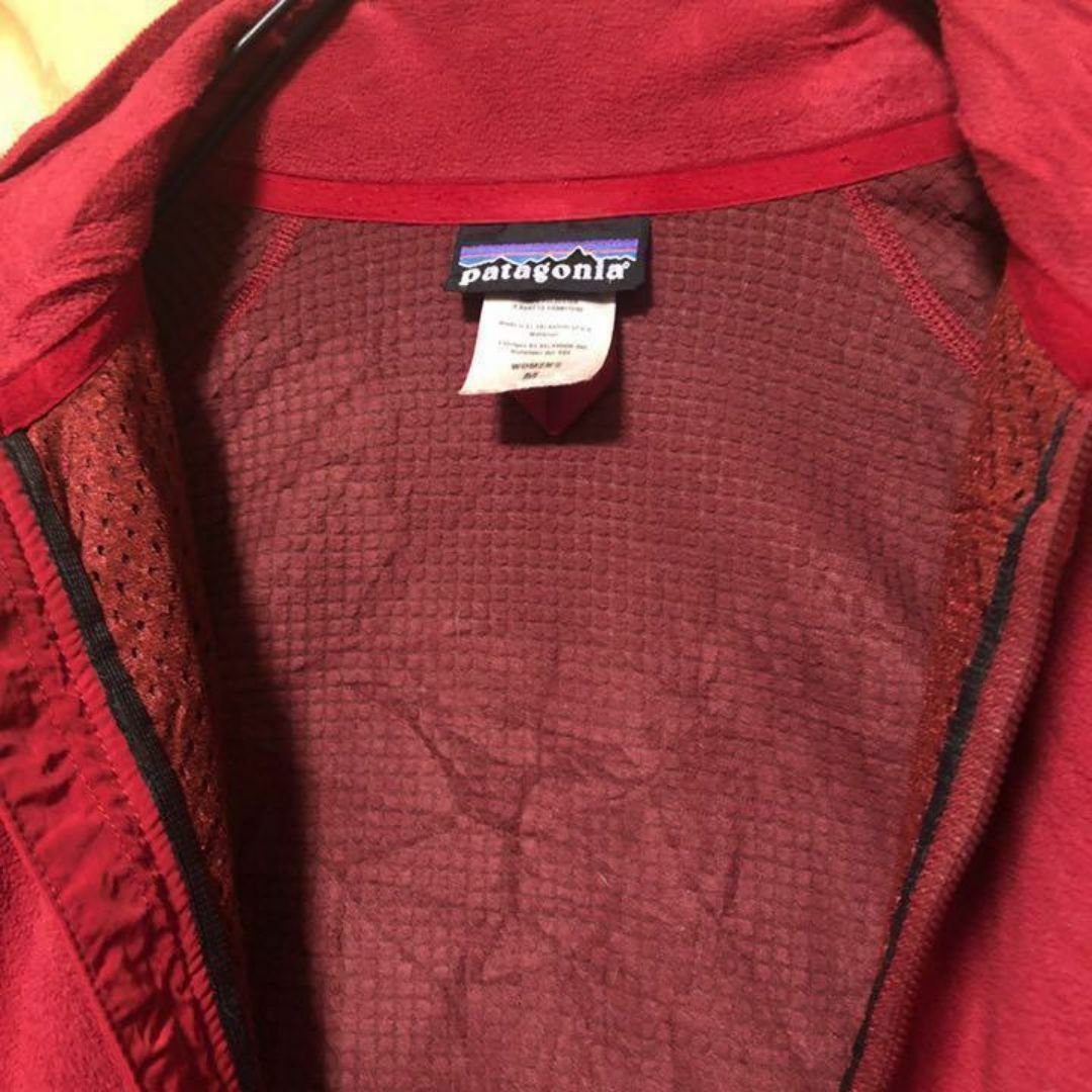 patagonia(パタゴニア)のパタゴニア レディース フリース ブルゾン USA古着 90 ジャケット エンジ レディースのジャケット/アウター(ブルゾン)の商品写真