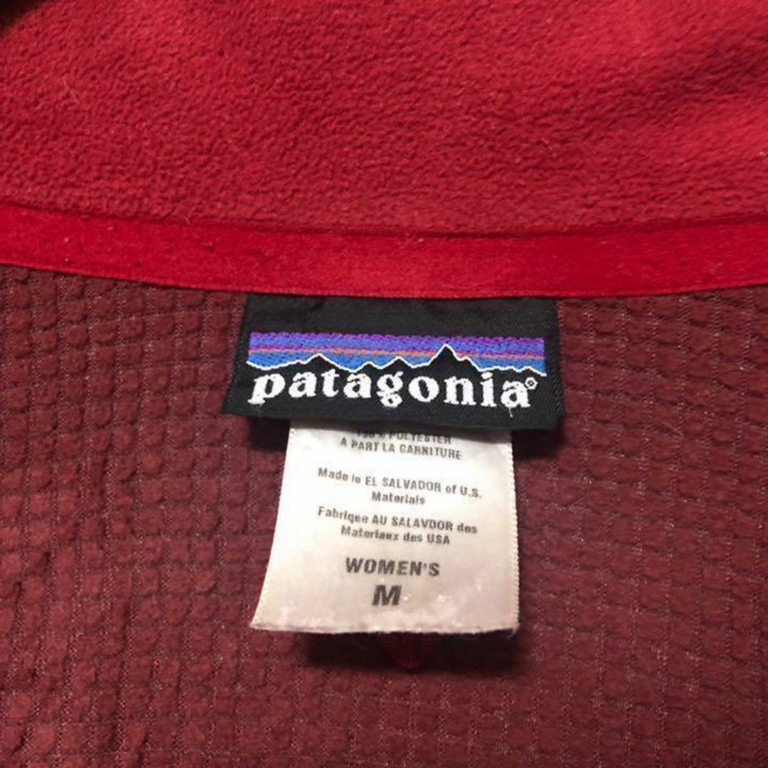 patagonia(パタゴニア)のパタゴニア レディース フリース ブルゾン USA古着 90 ジャケット エンジ レディースのジャケット/アウター(ブルゾン)の商品写真