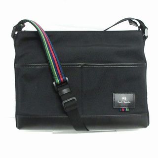 Paul Smith - ポールスミス 美品 ショルダーバッグ 斜め掛け マルチストライプ 黒 ■SM1