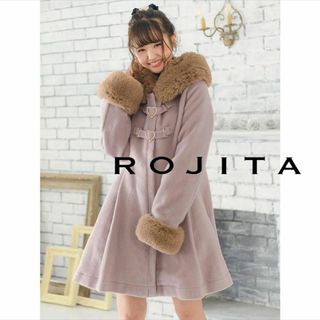 ■ ROJITA ハートビジュバックルコート ピンク サイズF