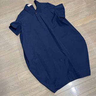 Marni -  マルニ MARNI コットンスキッパーコクーンワンピース 36  紺 