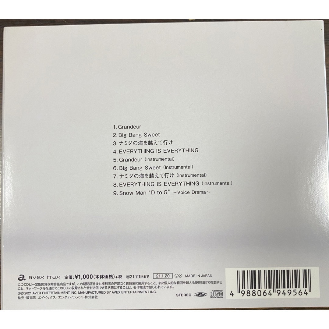 snowman cd 通常盤 フォトブック26p付き エンタメ/ホビーのCD(ポップス/ロック(邦楽))の商品写真