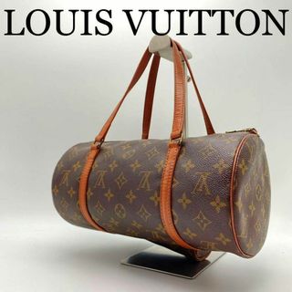 LOUIS VUITTON - LOUIS VUITTON グ ミニボストンバッグ パピヨン ブラウンレザー