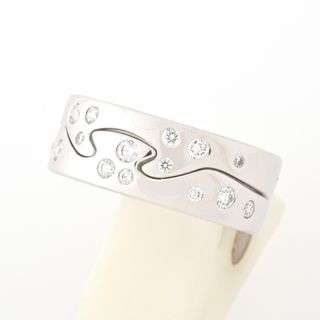 ジョージジェンセン / GEORG JENSEN   フュージョン リング   K18WG　ダイヤモンド 0.32ct　#13 　【中古】 商品番号 B-154616(リング(指輪))