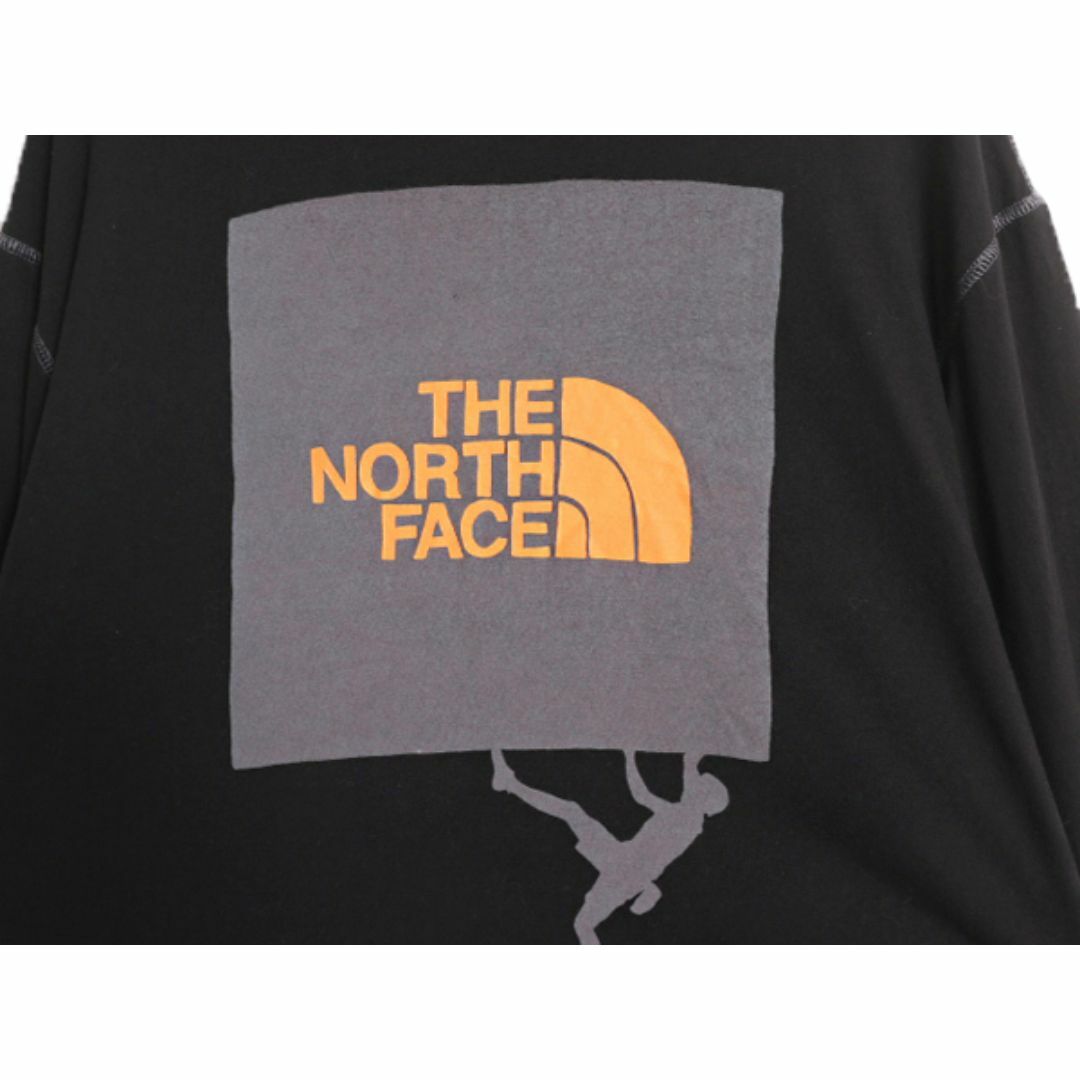 THE NORTH FACE(ザノースフェイス)のノースフェイス プリント 長袖 Tシャツ メンズ XL / 古着 The North Face アウトドア グラフィック バックプリント ロンT 大きいサイズ 黒 メンズのトップス(Tシャツ/カットソー(七分/長袖))の商品写真