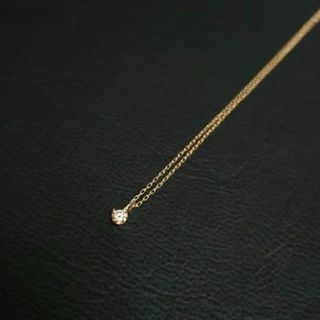 【美品】ダイヤモンド0.03ct　K10 　ネックレス　ペンダント　ゴールド　金(ネックレス)