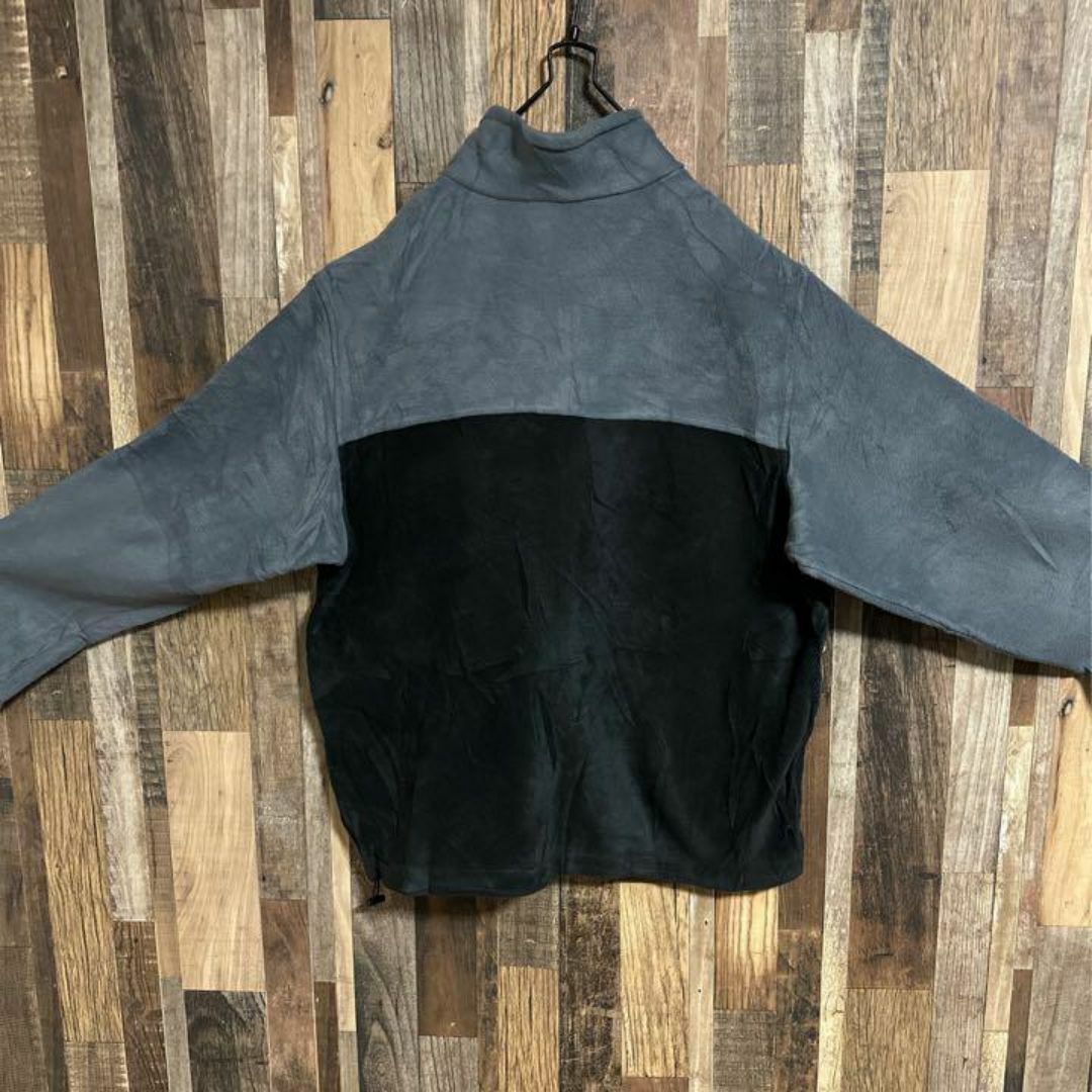 Columbia(コロンビア)のコロンビア フリース ロゴ ジャケット アウター グレー XL USA古着 灰色 メンズのジャケット/アウター(その他)の商品写真