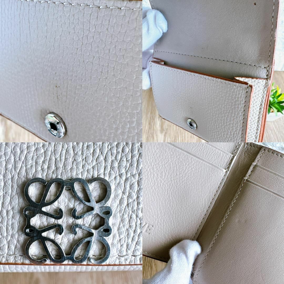 LOEWE(ロエベ)の◇ロエベ◇アナグラム トライフォールド ペブルグレインカーフ 三つ折り財布 レディースのファッション小物(財布)の商品写真