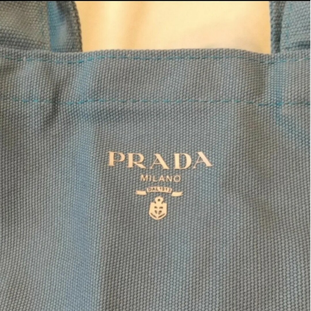 PRADA(プラダ)のプラダ　ミニバッグ　ノベルティ　ブルー レディースのバッグ(トートバッグ)の商品写真