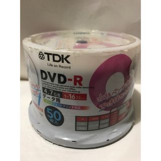 TDK データ用DVD-R 50枚 16倍速 プリンタブルDR47PTC50PU