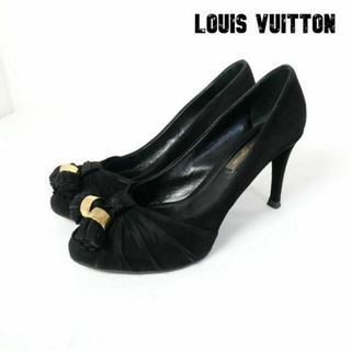 ルイヴィトン(LOUIS VUITTON)の良品 LOUIS VUITTON スエード ロゴ タッセル ハイヒール パンプス(ハイヒール/パンプス)