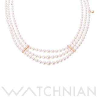 ミキモト(MIKIMOTO)の中古 ミキモト MIKIMOTO レディース ネックレス K18イエローゴールド ダイヤモンド(ネックレス)