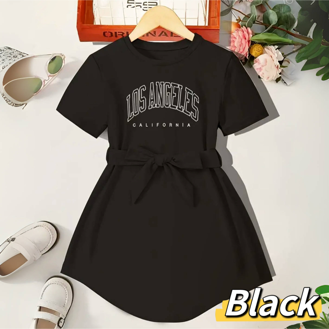 ペプラムワンピース キッズ/ベビー/マタニティのキッズ服女の子用(90cm~)(ワンピース)の商品写真