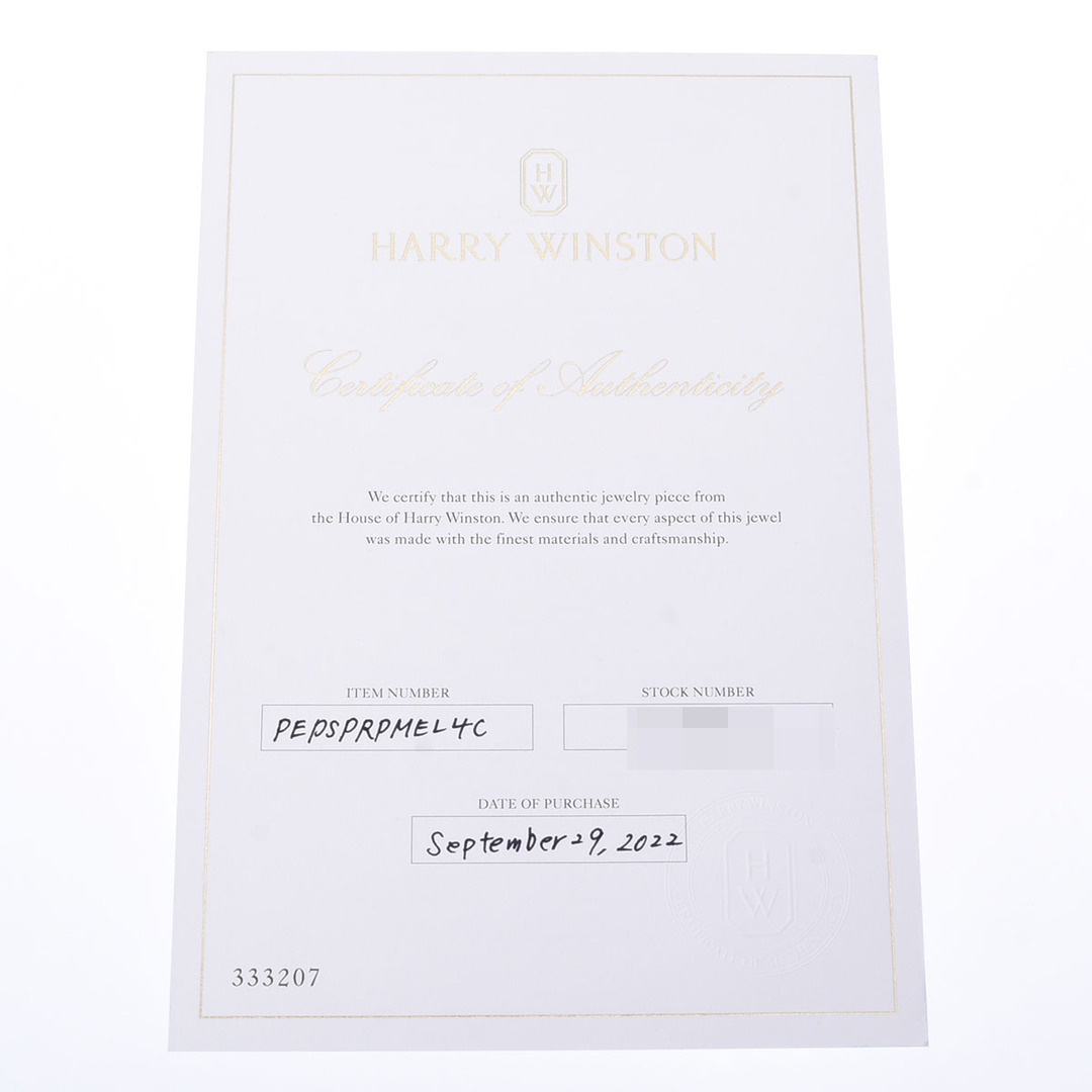 HARRY WINSTON(ハリーウィンストン)の中古 ハリー ウィンストン HARRY WINSTON レディース ネックレス Pt950プラチナ ダイヤモンド /ピンクサファイア レディースのアクセサリー(リング(指輪))の商品写真