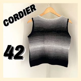 コルディア(CORDIER)のCORDIER コルディア　春夏　ニット　ベスト　綿100％ グラデーション(ニット/セーター)