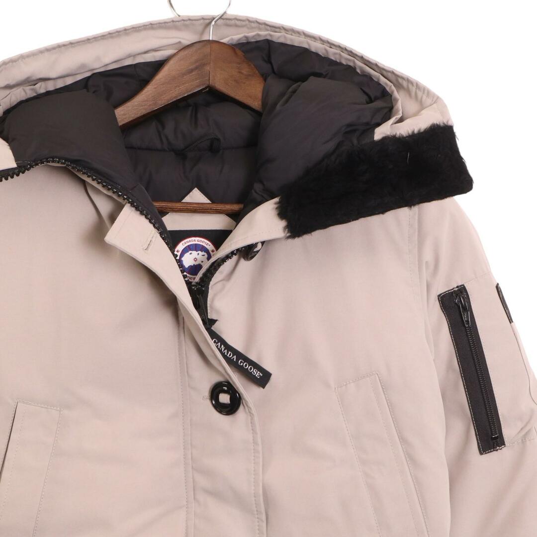 CANADA GOOSE(カナダグース)のカナダグース 7967JL ﾍﾞｰｼﾞｭ ﾗﾌﾞﾗﾄﾞｰﾙﾎﾞﾝﾊﾞｰ ﾍﾘﾃｰｼﾞ ﾌｧｰ付きﾀﾞｳﾝ S レディースのジャケット/アウター(その他)の商品写真