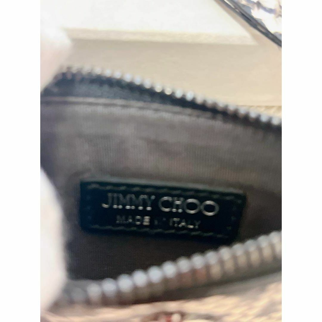 JIMMY CHOO(ジミーチュウ)の未使用級 ジミーチュウ パイソン柄 カードケース JCロゴ コインケース レディースのファッション小物(コインケース)の商品写真