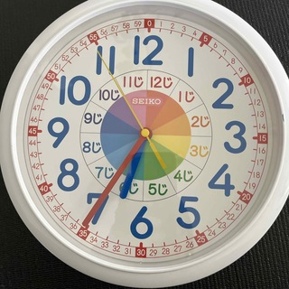 SEIKO 知育時計 静か 時計 壁掛け 掛け時計 学習時計 アナログ時計 (掛時計/柱時計)