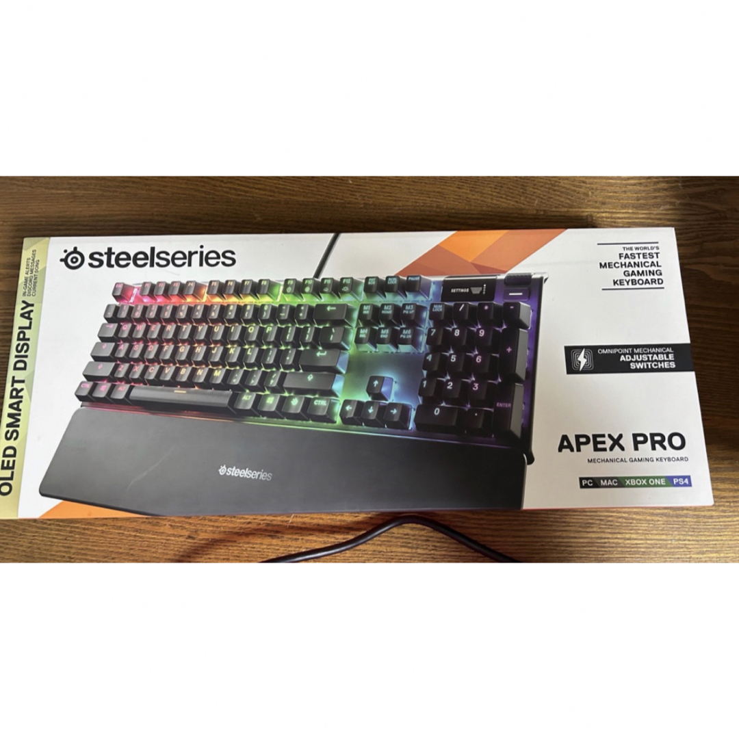 steel series APEX PRO 日本語配列 スマホ/家電/カメラのPC/タブレット(PC周辺機器)の商品写真