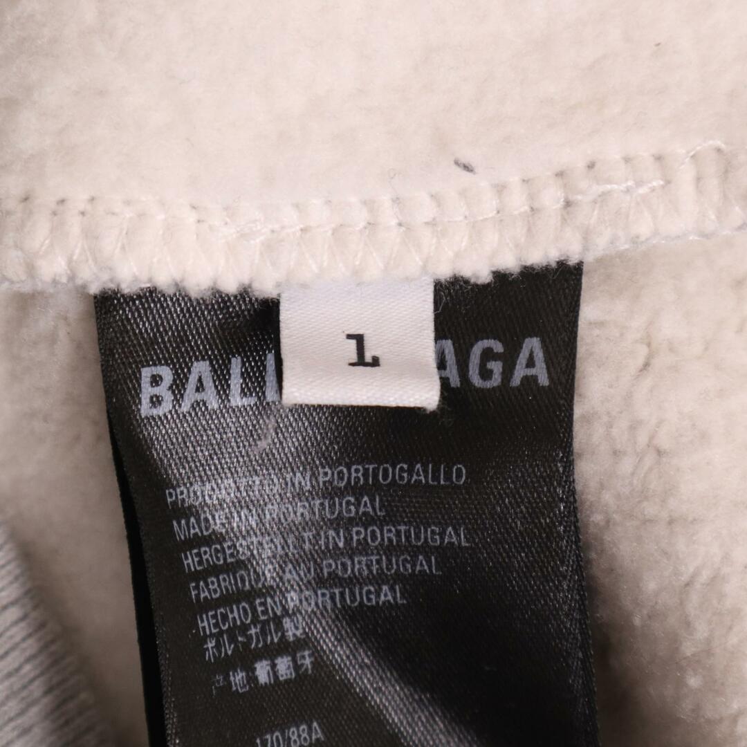 Balenciaga(バレンシアガ)のバレンシアガ 22SS グレー 674986 ロゴデザイン フリースフーディ L メンズのトップス(その他)の商品写真