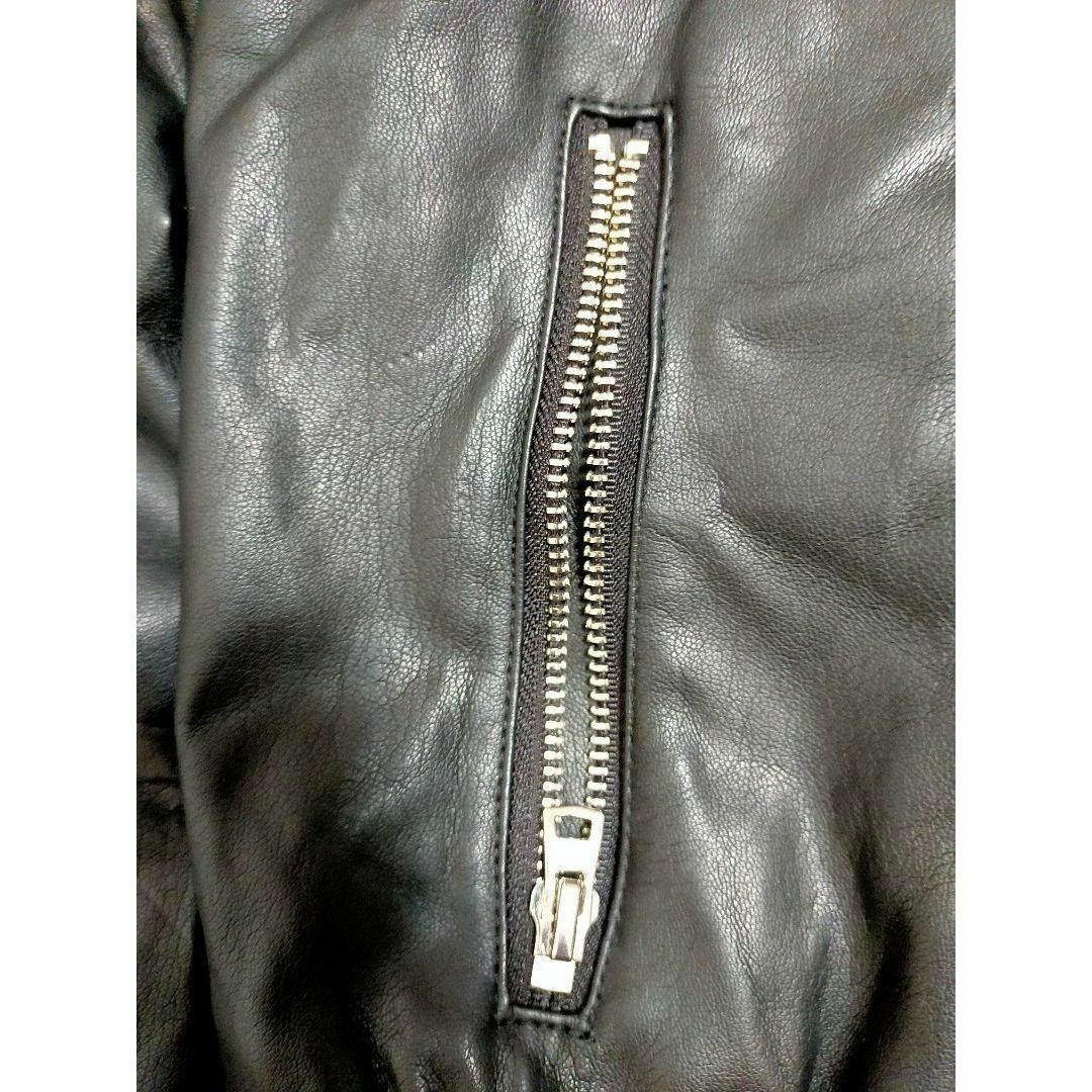 ZARA - ZARA フェイクレザー ボンバージャケット メンズ 革 ZARA - ZARA フェイクレザー ボンバージャケット メンズ 革