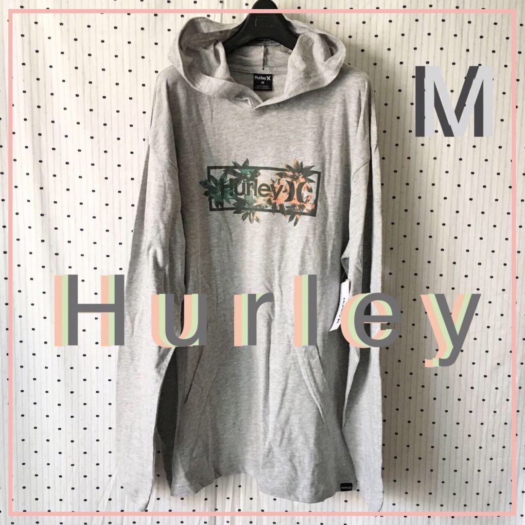 Hurley(ハーレー)のHurleyハーレーUS限定激レアデザインフーディーL/S Tシャツ M メンズのトップス(パーカー)の商品写真