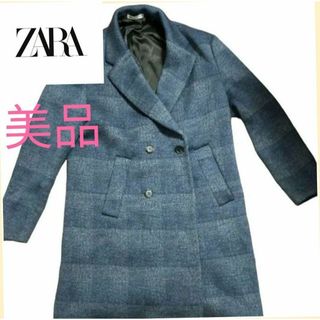 ZARA - ZARA ザラ　チェスターコート　TEXTURED CHECK PATTER