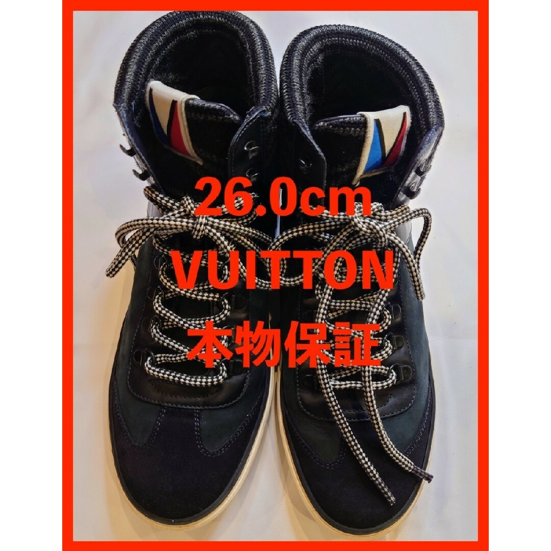 LOUIS VUITTON(ルイヴィトン)の値引き中！ルイヴ メンズハイトップスニーカー　正規店購入 used美品　26.0 メンズの靴/シューズ(スニーカー)の商品写真