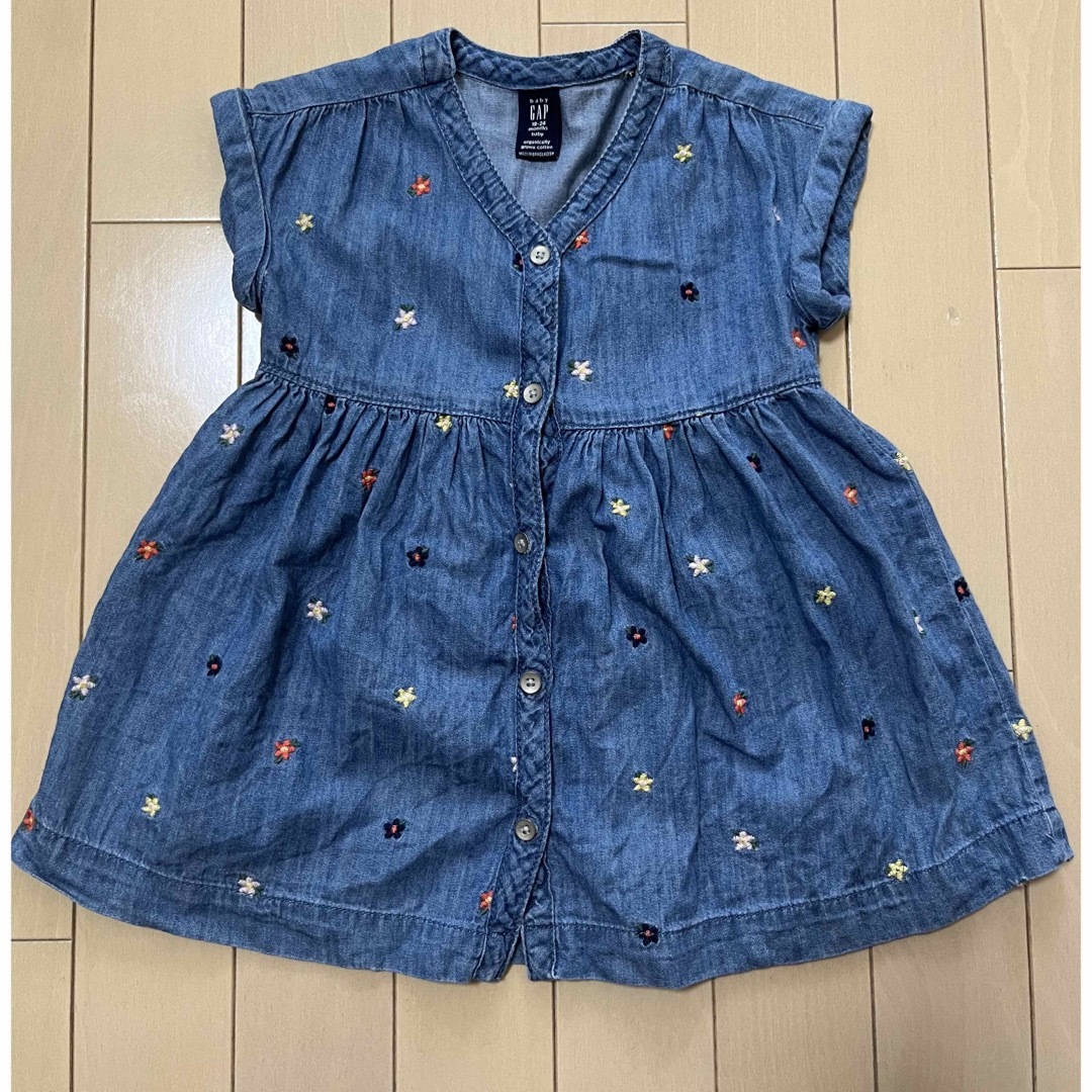 babyGAP(ベビーギャップ)のbaby gap ワンピース　チュニック　90サイズ キッズ/ベビー/マタニティのキッズ服女の子用(90cm~)(ワンピース)の商品写真