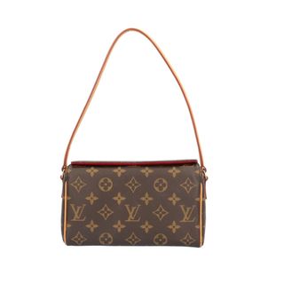 ルイヴィトン(LOUIS VUITTON)のルイヴィトン レシタル モノグラム ハンドバッグ モノグラムキャンバス M51900 ブラウン レディース LOUIS VUITTON  中古(ハンドバッグ)