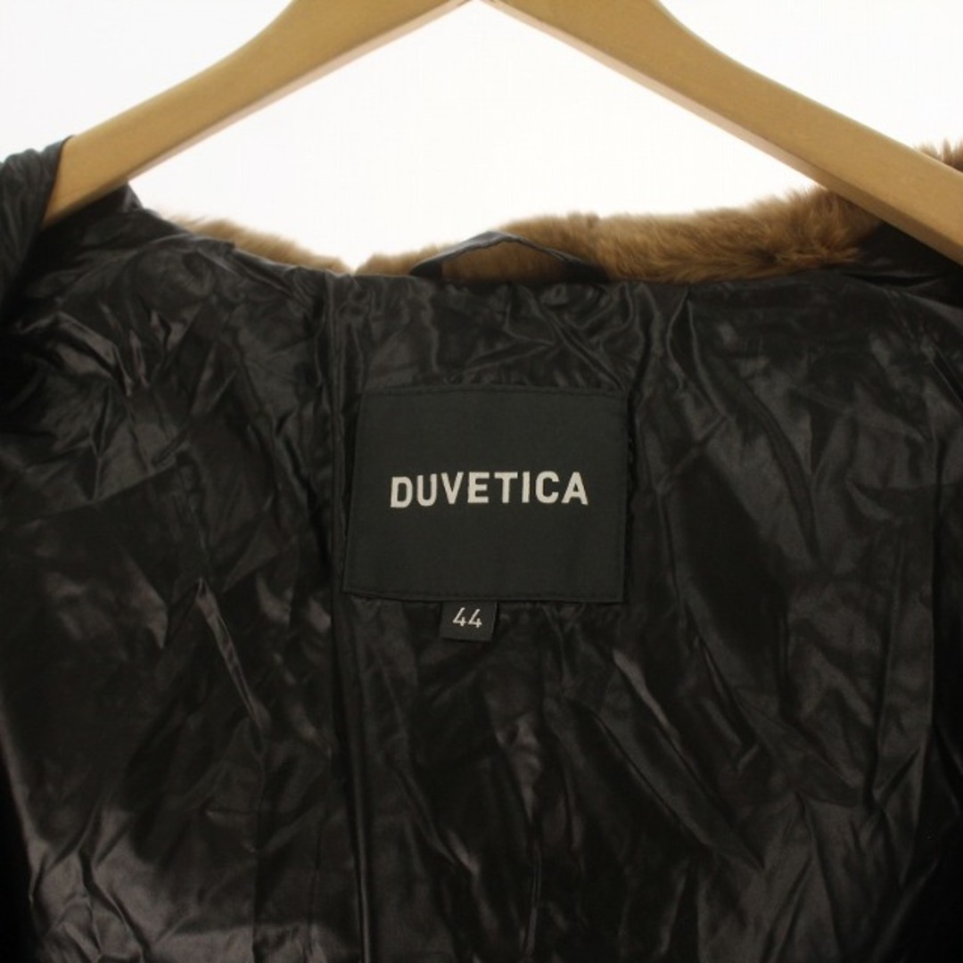 DUVETICA(デュベティカ)のデュベティカ カリスドゥエ ダウンコート レッキスラビットファー XXL 黒 茶 レディースのジャケット/アウター(ダウンコート)の商品写真