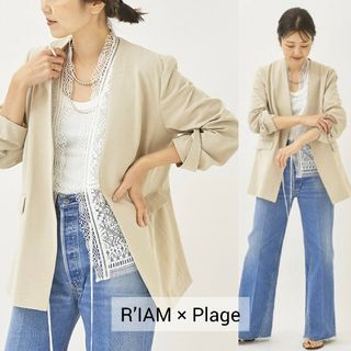 Plage - 美品R’IAM Plage リアムプラージュ/Rough ジャケット ノーカラー