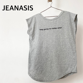 JEANASIS - ジーナシス　グレー　Tシャツ　カットソー　トップス　アシンメトリー