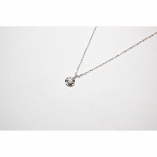 ヨンドシー(4℃)の４℃　ヨンドシー　Ｋ１０　ホワイトゴールド　1粒ダイヤモンド　ネックレス(ネックレス)