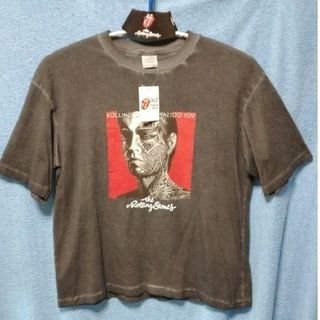 新品ローリングストーンズTシャツ　サイズL　ミックジャガー(Tシャツ/カットソー(半袖/袖なし))