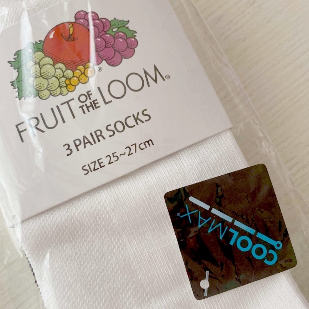 FRUIT OF THE LOOM(フルーツオブザルーム)のFRUIT OF THE LOOM ☆ アンクル丈 甲メッシュ ソックス   メンズのレッグウェア(ソックス)の商品写真