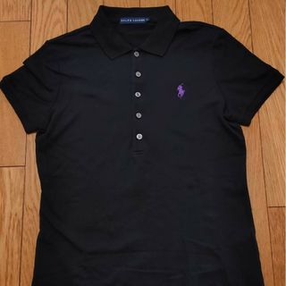 【美品】ラルフローレン　Ralph Lauren　ポロシャツ　半袖　ブラック　Ｌ