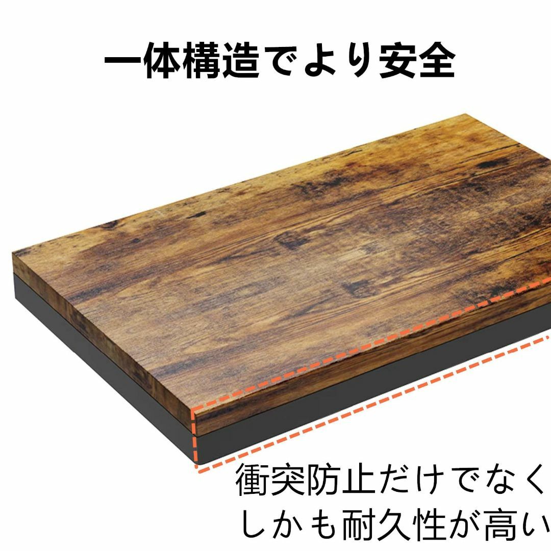 【色: 虎の紋】ZXD サイドテーブル キャスター付きコの字型デザイン ベッド