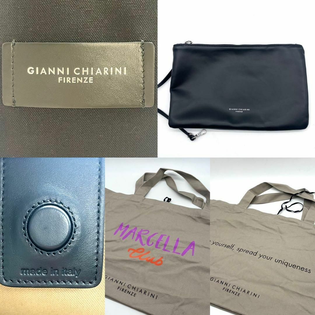 GIANNI CHIARINI(ジャンニキャリーニ)の★未使用級 ジャンニキャリーニ マルチェッラM 石原さとみ A4収納可 ブラック レディースのバッグ(トートバッグ)の商品写真