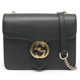 グッチ(Gucci)のグッチ インターロッキングGショルダーバッグ 510304 黒 アウトレット品(ショルダーバッグ)