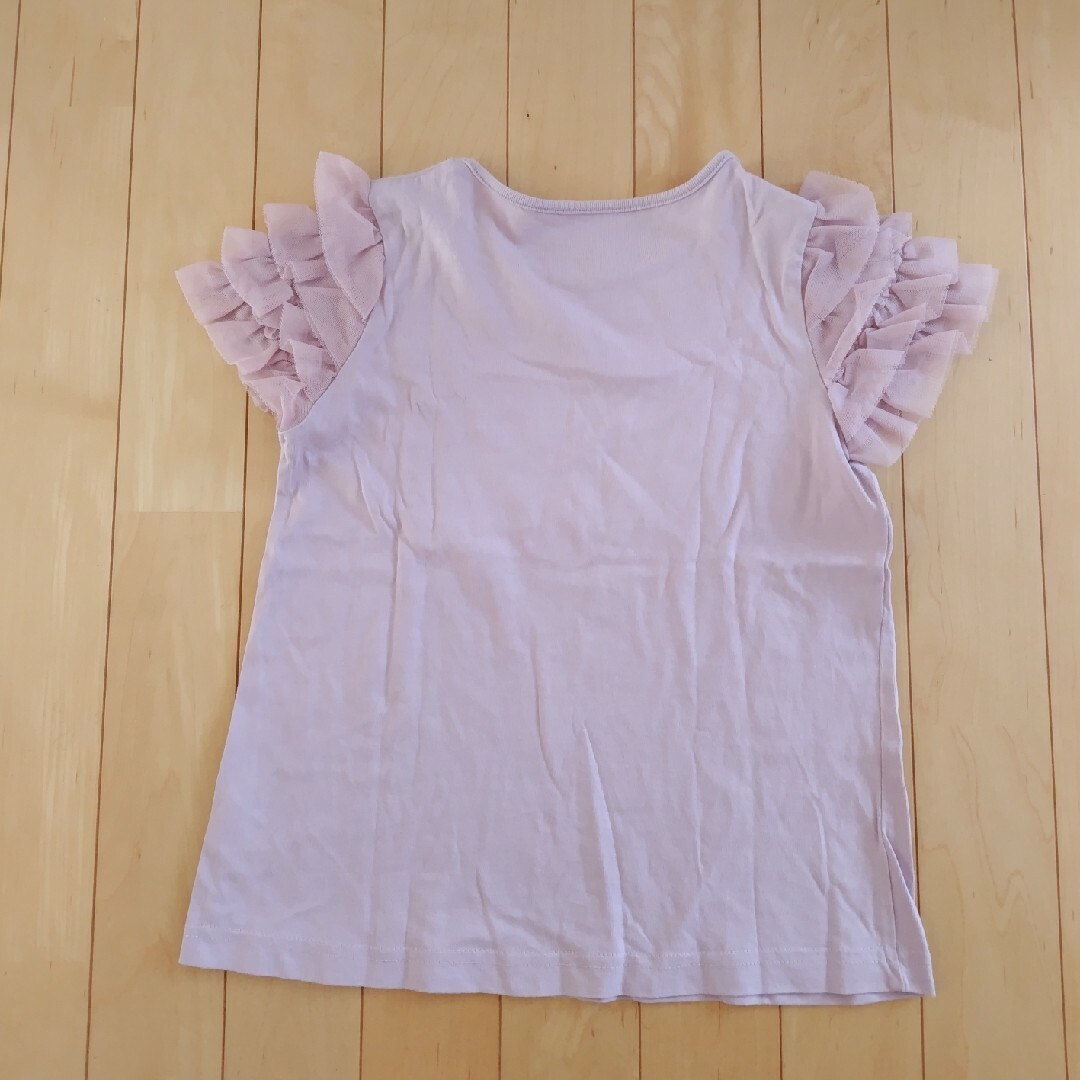 anyFAM(エニィファム)のチュール袖　Ｔシャツ　130 キッズ/ベビー/マタニティのキッズ服女の子用(90cm~)(Tシャツ/カットソー)の商品写真