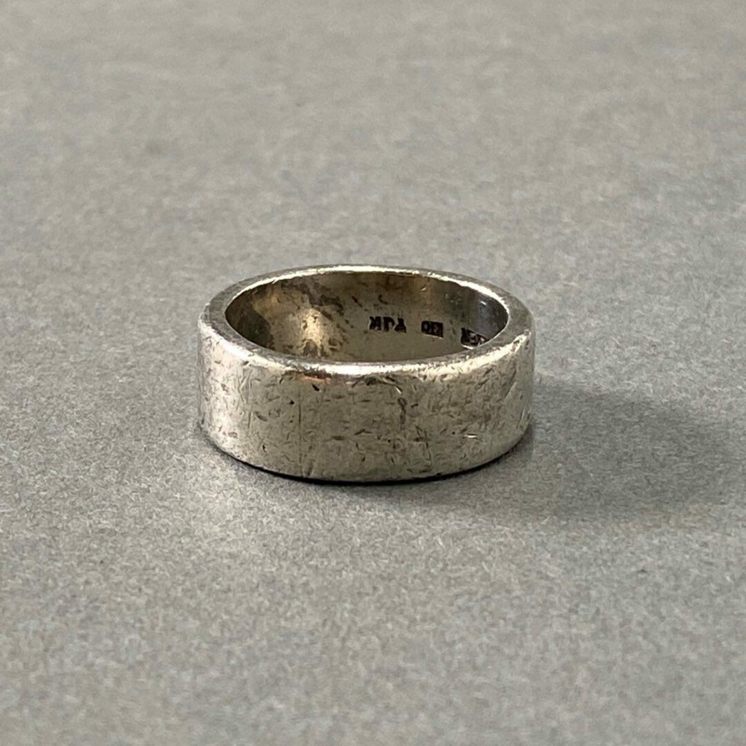 9d12 10K × SILVER 平打ち イーグル リング 16号 シルバー SV アクセサリー ジュエリー EAGLE RING メンズのアクセサリー(リング(指輪))の商品写真