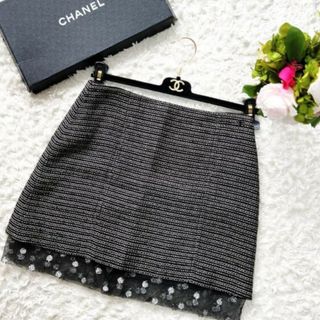 シャネル(CHANEL)のCHANEL　ツィードスカート(ミニスカート)